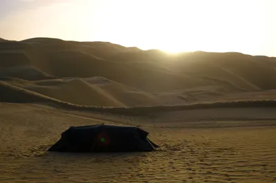 Wir schlafen für einmal im Zelt.