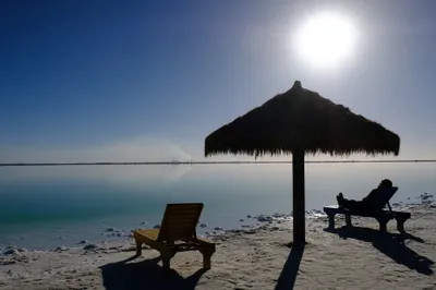 Der Salzsee als Attraktion.