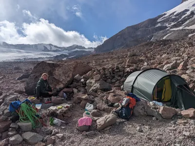 Unser Basislager auf 3'850 müM